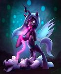  2015 animal_genitalia caboni32 changeling cutie_mark duo earth_pony equine erection eyes_closed fan_character female feral friendship_is_magic glowing hair horn horse horsecock long_hair lying male male/female mammal my_little_pony on_back open_mouth penis pony queen_chrysalis_(mlp) tongue tongue_out wings 