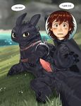  dragon erection hiccup_(httyd) how_to_train_your_dragon human lando male male/male mammal night_fury penis toothless 