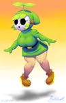  belt big_breasts breasts butt clothing female flyguy footwear hoodie human leaf mammal mario_bros mask mataknight nature nintendo shoes shygirl shyguy solo video_games wide_hips 