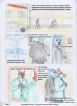  2014 anthro blue_eyes blue_fur canine clothing comic couple english_text fox fur green_eyes jack_fox joe_wolf laugh male mammal rahir red_fur sunlight text wolf 