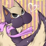  bow gen_4_pokemon heart lowres no_humans pokemon pokemon_(creature) solo star stunky tail 