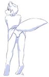  anthro aogami bulge butt clothing invalid_tag looking_back male mammal panties simple skirt trap underwear 