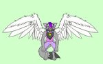  ambiguous_gender angel animated bell cat chest_tuft chr:saber collar dancing feline fluffy fur girly headphones mammal saberuneko tuft wings 