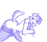  animal_genitalia anthro canine canine_penis clothing crossdressing crowley girly happy leggings legwear looking_at_viewer male mammal penis seductive simple_background submissive suggestive tagme tongue tongue_out white_background 