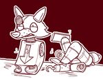  2015 animatronic canine crisis-omega disarmed eye_patch eyewear five_nights_at_freddy&#039;s fox foxy_(fnaf) hook hook_hand machine mammal robot solo video_games 