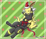  arkoh_the_umbreon balls christmas cute eeveelution gift heartwarming holidays jetta_the_jolteon jolteon nintendo penis pok&eacute;mon theme umbreon video_games 