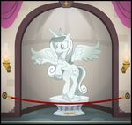  2015 bad_end crown cutie_mark equine female friendship_is_magic horn icaron inside jewelry mammal my_little_pony necklace princess_cadance_(mlp) sculpture solo statue transformation winged_unicorn wings 