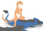  ceratosaur cowgirl_position cum cum_inside digitoxici dinosaur dragon female feral feral_on_feral male male/female on_top penetration sex syrazor truttle vaginal vaginal_penetration 