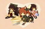  :t animal_ears bad_id bad_pixiv_id braid brown_hair bunny_ears cat_ears cat_tail chibi eruga_(nano123) hair_ribbon inaba_tewi kaenbyou_rin long_hair multiple_girls multiple_tails red_eyes red_hair reiuji_utsuho ribbon short_hair tail touhou twin_braids twintails wings 