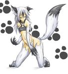  animal_ears animal_tail aqua_eyes collar female fox_ears fox_tail foxgirl fur girl kitsune novemdecuple original tail 