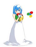  black_light blue_eyes blue_hair chrome-tan dress google google_chrome lowres os-tan solo white_dress 