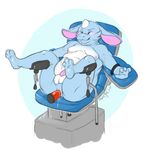  2015 anal_insertion anthro arms_tied barefoot bound eyes_closed horn invalid_tag kampyo legs_up llucario looking_pleasured lying male moobs nipples nude on_back overweight perineum reclining scalie sex_toy solo spread_legs spreading stirrups vibrator 