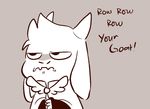  2015 angry anthro asgore_dreemurr cape caprine clothing goat male mammal mudkipful solo text undertale video_games young 