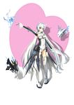  absurdres code:_battle_seraph_(elsword) elsword eve_(elsword) grandgua highres long_hair looking_at_viewer moby_(elsword) remy_(elsword) silver_hair simple_background solo twintails very_long_hair white_background yellow_eyes 
