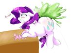  ! 2015 ? anus big_butt blue_eyes blush butt cutie_mark equine eyewear female friendship_is_magic fur glasses goo hair hooves horn horse huge_butt long_hair mammal my_little_pony nude obese overweight pony purple_hair pussy rarity_(mlp) simple_background sirmasterdufel slightly_chubby solo teeth thick_thighs unicorn weight_gain white_background white_fur wide_hips 