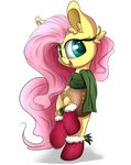  2015 blue_eyes boots clothing cutie_mark equine female fluttershy_(mlp) footwear friendship_is_magic hi_res madacon mammal my_little_pony pegasus portrait scarf snow snowflake solo wings 