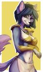  anthro breasts canine clothed clothing female fox krystal mammal nintendo sabertooth-racoon solo star-fox star_fox video_games 