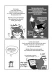  &lt;3 anthro cat comic computer cybernetics cyborg english_text feline greyscale laptop machine mammal maririn monochrome simple_background text thought_balloon white_background 