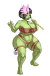  2015 alpha_channel big_breasts breasts camel_toe cleavage clothed clothing corruption_of_champions ear_piercing facial_piercing female goblin humanoid lurkergg nose_piercing piercing pussy skimpy solo tamani_(coc) wide_hips 