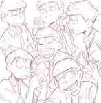  :3 bad_id bad_twitter_id bowl_cut brothers cellphone cigarette dress half-closed_eyes loose_necktie lowres male_focus matsuno_choromatsu matsuno_ichimatsu matsuno_juushimatsu matsuno_karamatsu matsuno_osomatsu matsuno_todomatsu middle_finger multiple_boys necktie o2_(o2mm) osomatsu-kun osomatsu-san phone sextuplets siblings sketch sleeves_past_wrists smartphone smile smoking tongue tongue_out uncolored 