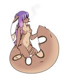  alpha_channel anthro blue_hair breasts cigarette codeine featureless_breasts featureless_crotch feline female hair half-closed_eyes hi_res invalid_tag mammal navel nude simple_background smoke solo standing transparent_background 
