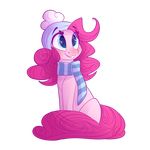 &lt;3 &lt;3_eyes 2015 alpha_channel blue_eyes equine female friendship_is_magic hair horse lolepopenon mammal my_little_pony pink_hair pinkie_pie_(mlp) pony scarf solo transprent_background unknown_artist winter_hat 