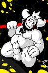  2015 anthro asgore_dreemurr balls beard blush boss_monster caprine digital_media_(artwork) erection facial_hair fur goat hair hi_res horn humanoid_penis looking_at_viewer mabit male mammal monster muscular nude pecs penis pixel_(artwork) slightly_chubby smile solo spread_legs spreading undertale video_games weapon white_fur 