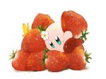  1boy alien blush food fruit kirby kirby_(series) male nintendo not_furry solo unknown_artist video_games 