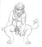  anthro chris_mckinley feline lion male mammal penis sketch solo 