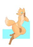  2015 anthro canine catboots cute fox fur looking_at_viewer male mammal navel nude pawpads smile solo thick_thighs wide_hips 