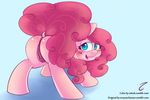  2015 absurd_res animal_genitalia anus blue_eyes blush butt cutie_mark earth_pony enryuuchan equine equine_pussy female feral friendship_is_magic hair hi_res horse looking_at_viewer mammal my_little_pony open_mouth pink_hair pinkie_pie_(mlp) pony pussy solo 