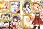  :d ;d absurdres anko_(gochiusa) aoyama_blue_mountain beret book braid braiding_hair bunny chestnut_mouth criss-cross_halter dress flower gochuumon_wa_usagi_desu_ka? grass hair_flower hair_ornament hair_ribbon hairdressing halterneck hand_on_own_cheek hat highres hoto_cocoa jouga_maya kafuu_chino kirima_sharo koi_(koisan) lantern long_hair mouth_hold multiple_girls natsu_megumi one_eye_closed open_mouth paintbrush paper_lantern picture_frame pinstripe_pattern ribbon side_braid smile striped tedeza_rize tippy_(gochiusa) ujimatsu_chiya wild_geese 