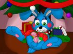  anus balls candy candy_cane christmas christmas_tree cpctail five_nights_at_freddy&#039;s five_nights_at_freddy&#039;s_2 food gift hi_res holidays invalid_tag lagomorph male mammal mittens ornaments paws penis rabbit toy_bonnie_(fnaf) tree video_games 