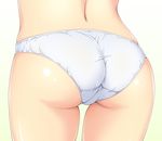  ass from_behind panties simple_background solo tamanegi_(genpi) thighs trefoil underwear underwear_only white_panties 