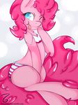  2015 absurd_res blue_eyes clothed clothing earth_pony enryuuchan equine female friendship_is_magic fur hair hi_res horse mammal my_little_pony one_eye_closed panties pink_fur pink_hair pinkie_pie_(mlp) pony solo tongue tongue_out underwear 