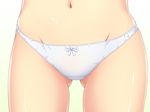  ass_visible_through_thighs bow bow_panties close-up groin navel panties shiny shiny_skin simple_background solo tamanegi_(genpi) thighs underwear underwear_only white_panties 