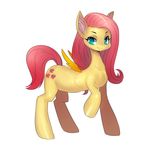  absurd_res blue_eyes celebrated_earl cutie_mark equine female feral fluttershy_(mlp) friendship_is_magic hair hi_res mammal my_little_pony pegasus pink_hair simple_background solo wings 
