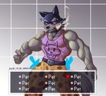  anthro biceps big_muscles canine clothed clothing dog doggo looking_at_viewer male mammal muscular muscular_male shirt smoking sweat sweatdrop tank_top undertale video_games wolfmalro 