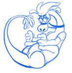  alien arm_warmers blue_and_white blush clothed clothing female legwear monochrome nethervane_(artist) pussy sketch solo stockings sylvia thigh_highs wander_over_yonder 