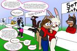  ambiguous_gender anthro canine crossdressing dog female fur group hypnosis immelmann immelmann_(character) lagomorph male mammal mind_control nintendo pikachu pink_eyes pok&eacute;mon rabbit rodent video_games yellow_fur 