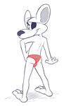  balls butt clothing crossdressing danger_mouse eye_patch eyewear feet grin ladysomnambule looking_at_viewer male mammal mouse panties pose rodent smile underwear 