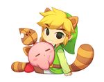  2boys alien animal_humanoid blonde_hair crossover duo hair humanoid hylian kirby kirby_(series) male multiple_boys nintendo sitting super_smash_bros super_smash_bros. the_legend_of_zelda the_legend_of_zelda:_the_wind_waker toon_link video_games wusagi2 