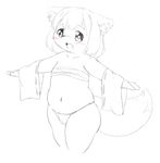  anthro blush canine clothing dog female hi_res kemono mammal monochrome panties radiowave solo strapped underwear young 
