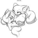  2015 anthro bat big_breasts breasts canine duo erection female fox huge_breasts male mammal miles_prower penis rouge_the_bat sex sonic_(series) titfuck xylas 
