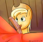  animal_genitalia anthro applejack_(mlp) big_macintosh_(mlp) brother brother_and_sister earth_pony equine erection female friendship_is_magic horse horsecock incest licking male mammal my_little_pony oral penis penis_lick pony sex sibling sister tigerfestivals tongue tongue_out 
