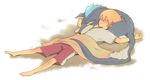  alternate_costume bad_id bad_pixiv_id blonde_hair dog flynn_scifo male_focus nic_(kevin) repede sleeping solo tales_of_(series) tales_of_vesperia towel white_background 