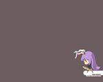  animal_ears blueberry_(5959) bunny_ears bunny_tail chibi long_hair purple_hair red_eyes reisen_udongein_inaba solo tail touhou wallpaper 