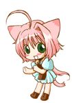  ahoge animal_ears animated animated_gif apron artist_request bell cat_ears copyright_request dancing dress lowres solo transparent_background 