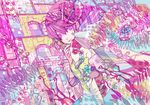  abstract bad_id bad_pixiv_id colorful copyright_request long_sleeves morino_mao purple_eyes purple_hair road solo street 