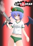  bad_id bad_pixiv_id bill_(left4dead) buruma gun hat left_4_dead red_eyes remilia_scarlet solo sumapan touhou weapon wings 